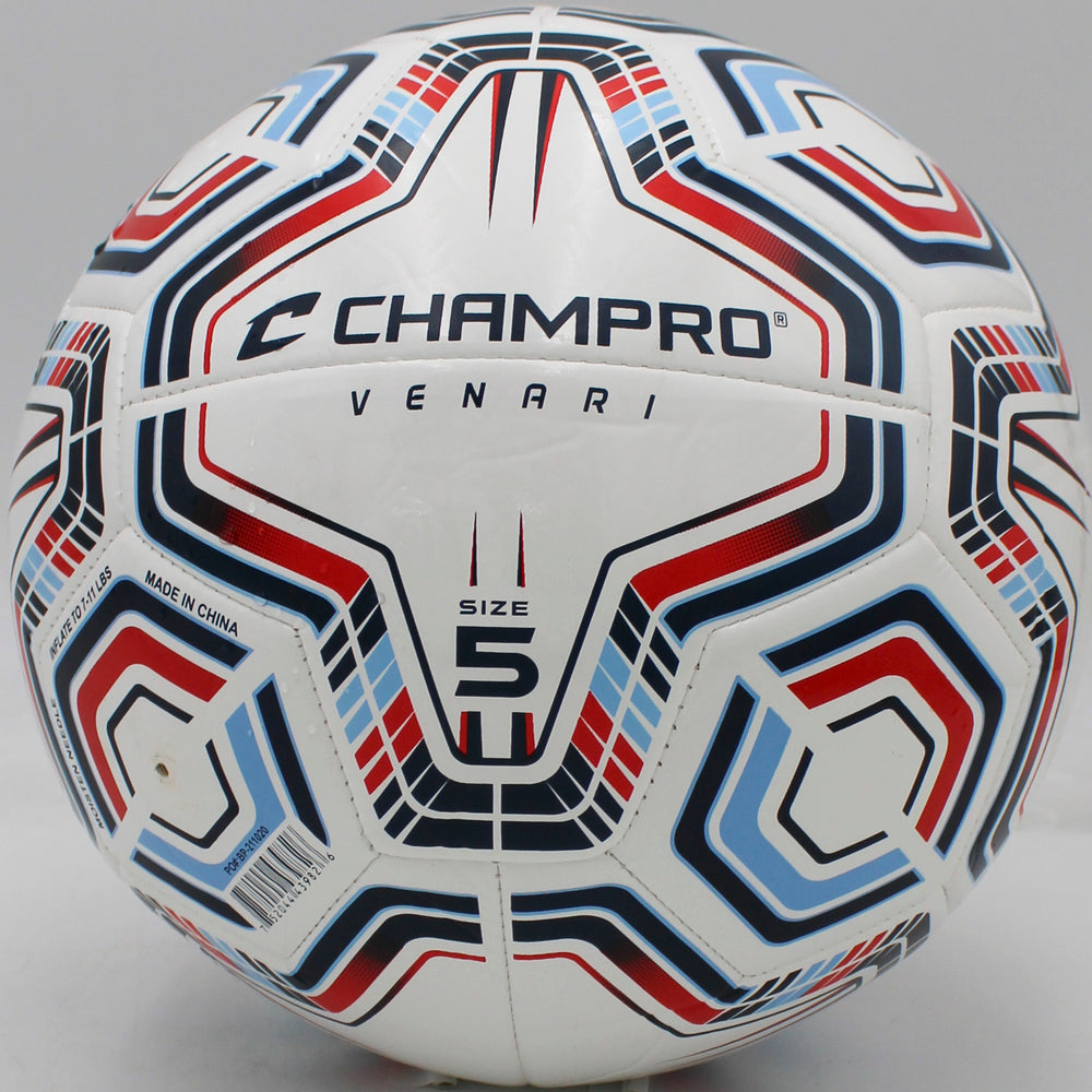 VENARI 20 Panel Soccer Ball #5 NAVY BLUE SCARLET