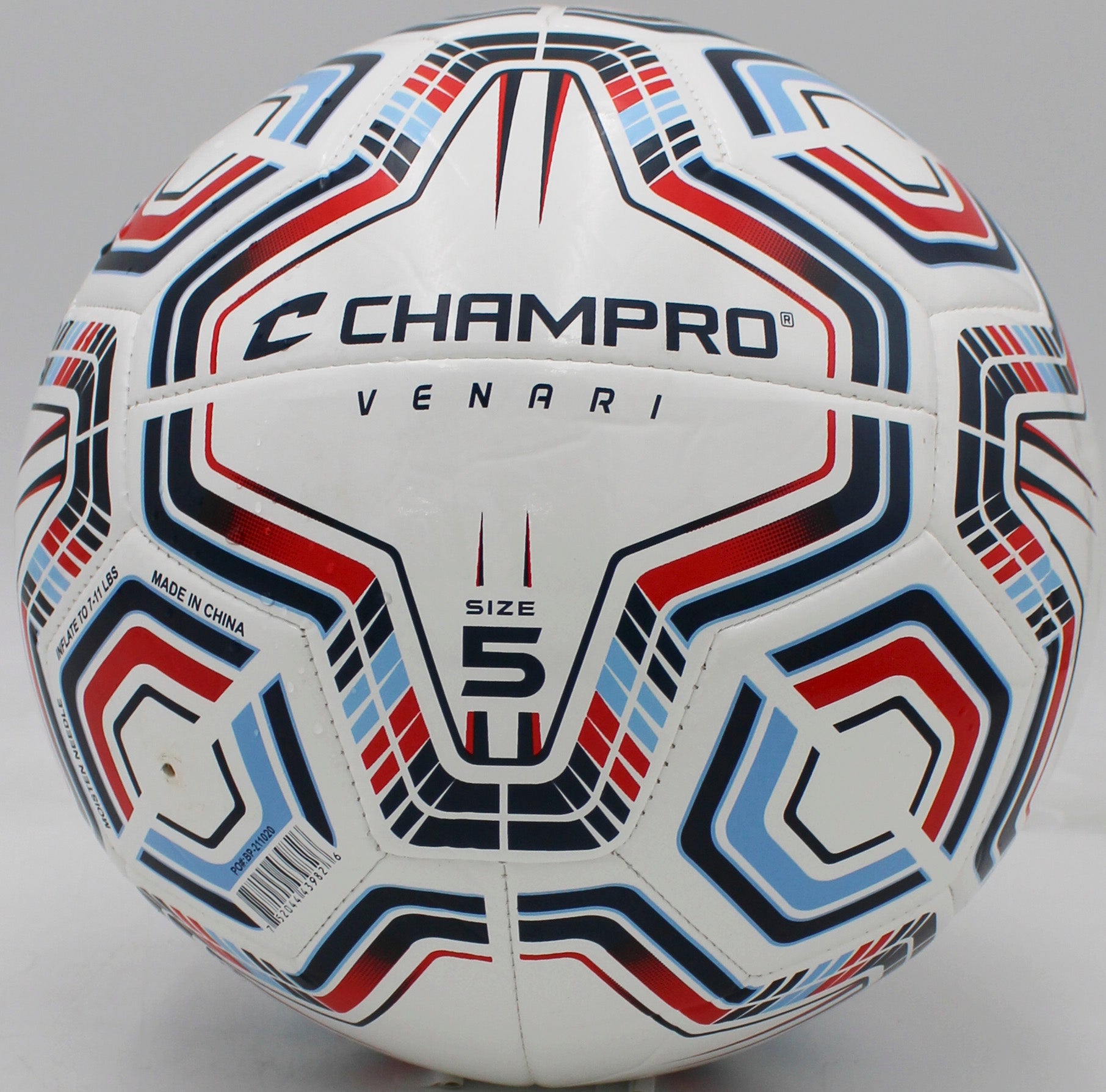 VENARI 20 Panel Soccer Ball #5 NAVY BLUE SCARLET