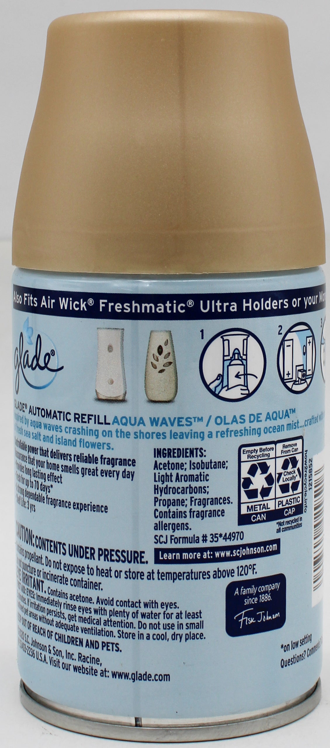 GLADE AUTOMATIC SPRAY REFILL AQUA WOODS 6.2oz US
