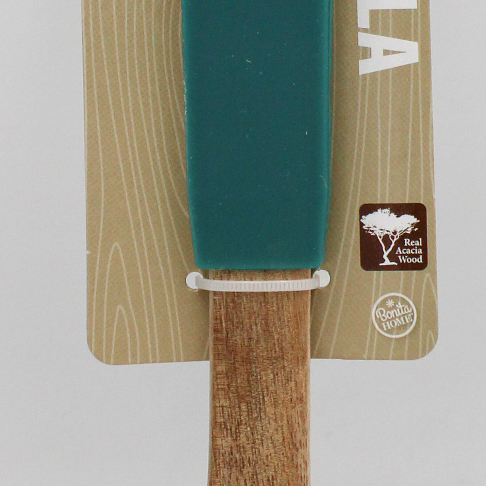 12in Acacia Spatula Silicone Handle