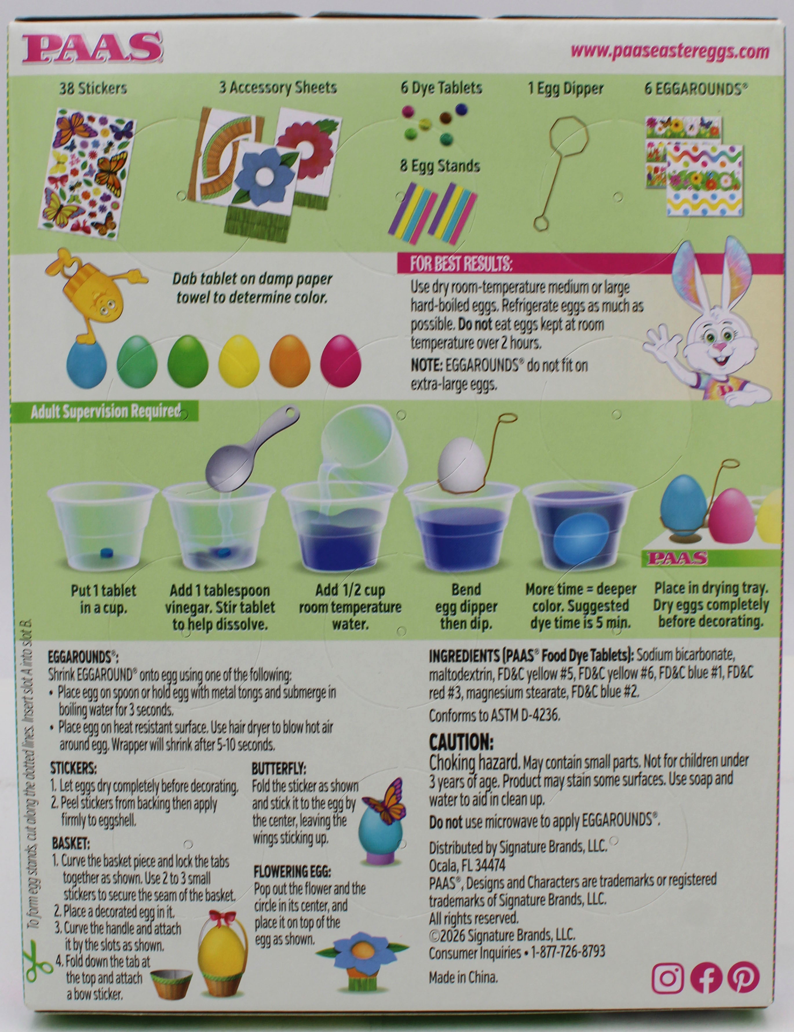 PAAS SPRING INTO EASTER EGG DECORATING KIT SHELF TRAY