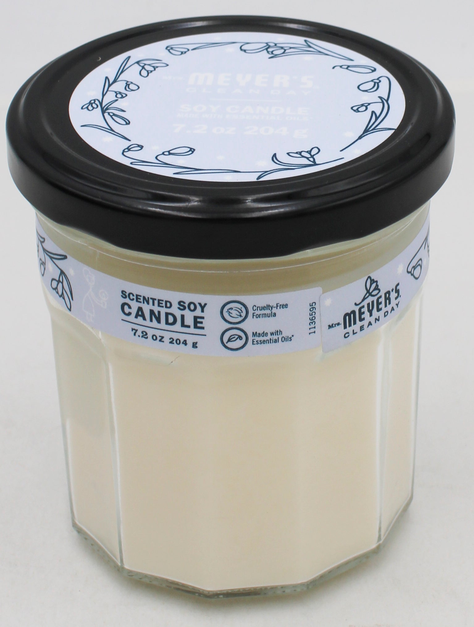 MRS MEYERS LARGE CANDLE SNOW DROP 7.2oz US