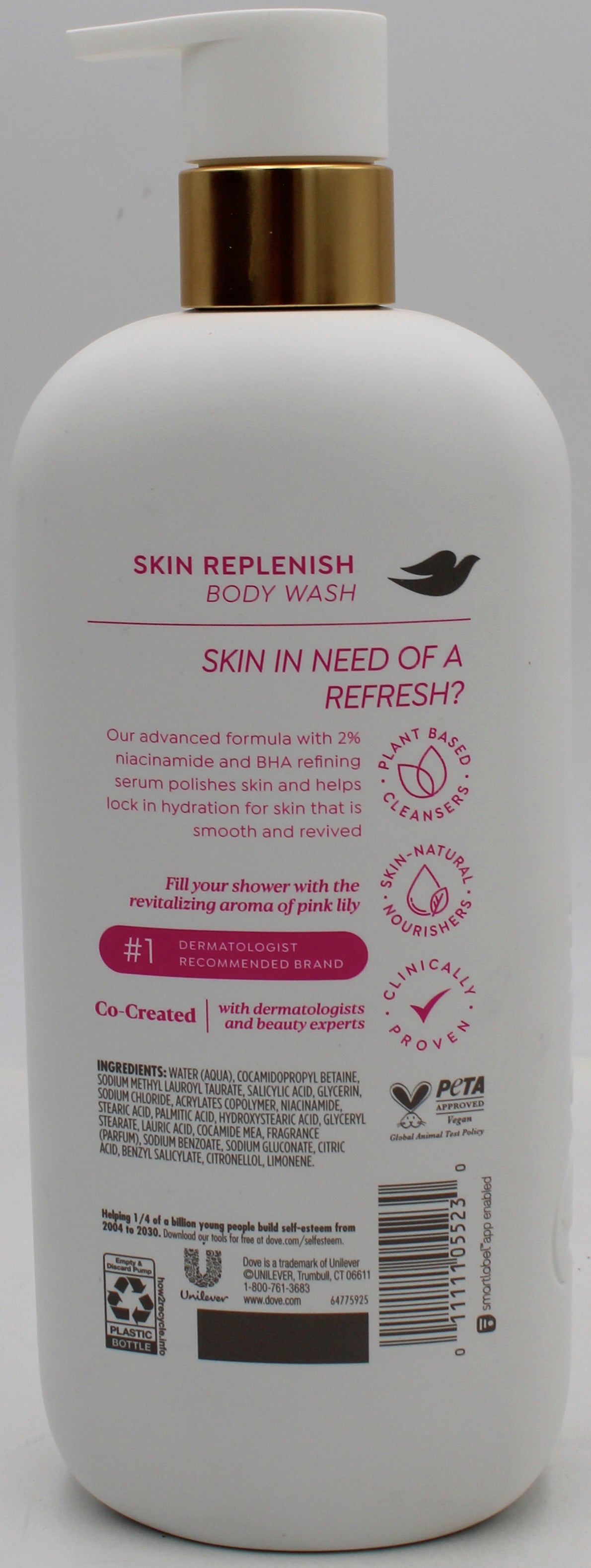 DOVE BODYWASH SKIN REPLENISH 18.5oz