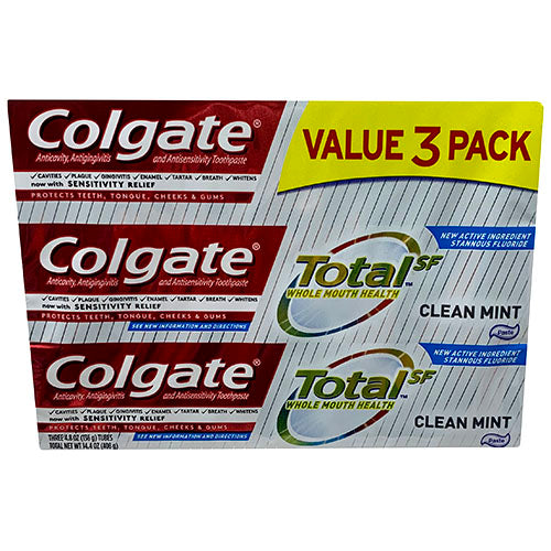 TOTAL TPASTE 4.8oz 3PK(8/22)MINT/NI
