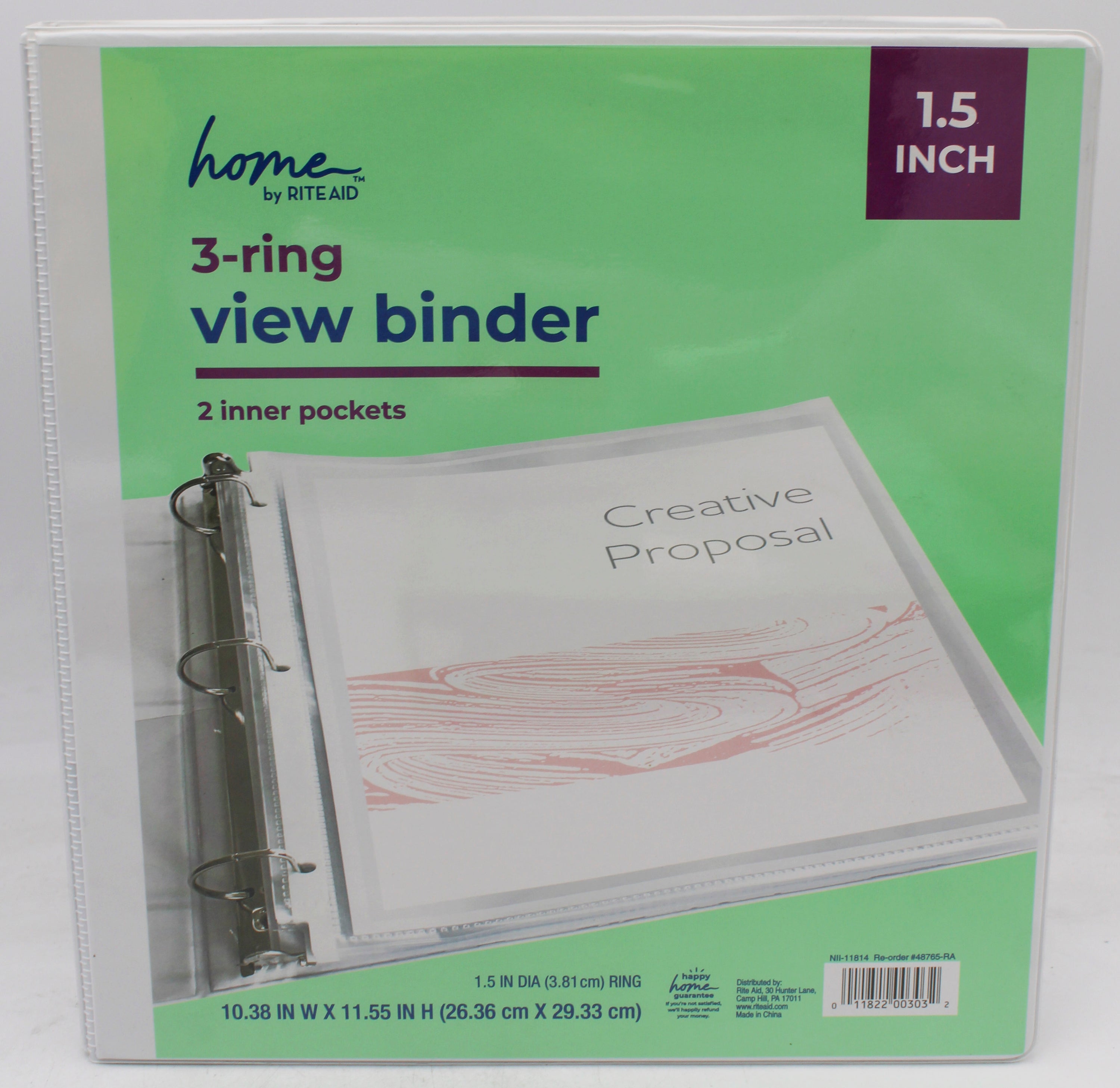 RITE AID 3 RING BINDER 1.5"