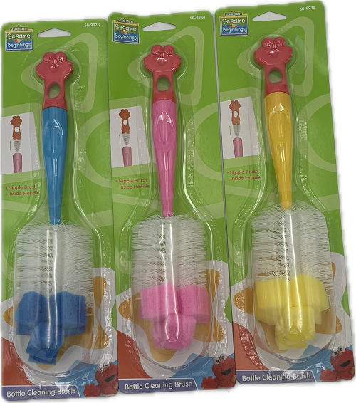 SESAME BEGINNINGS ASST BOTTLE CLEANING BRUSH