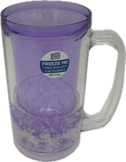 1394  BEER MUG 17.5oz PURPLE