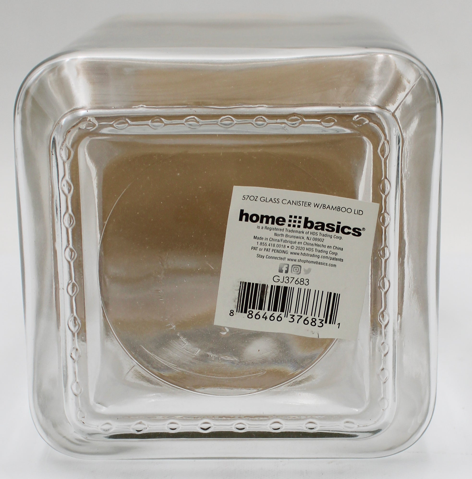 GLASS CANISTER W/ BAMBOO LID 57oz