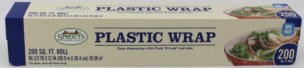 SPROUTS 200SQ FT PLASTIC WRAP NI