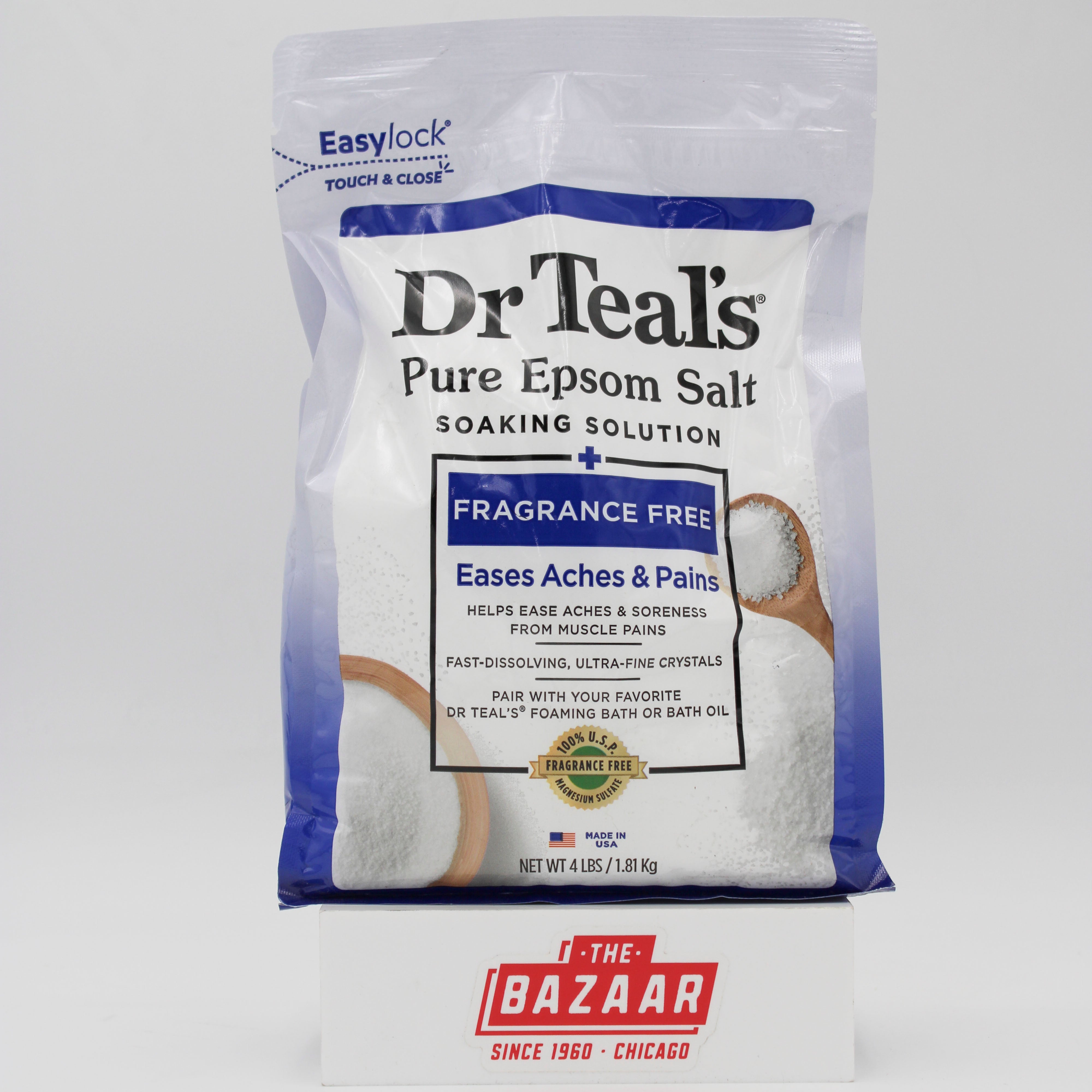 SP DR TEAL'S PURE EPSON SALT EASES ACHES & PAINS 4LBS NI