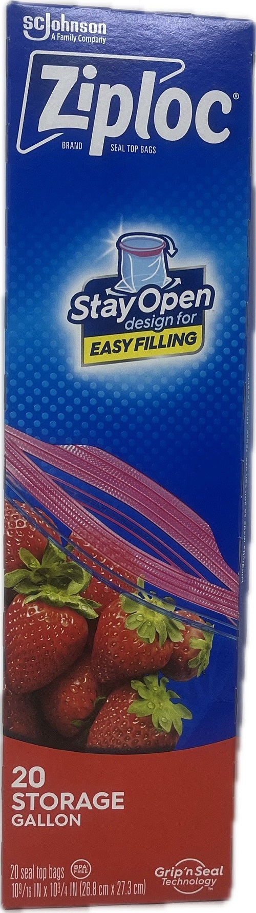 SP ZIPLOC SEAL TOP GALLON BAGS-20CT