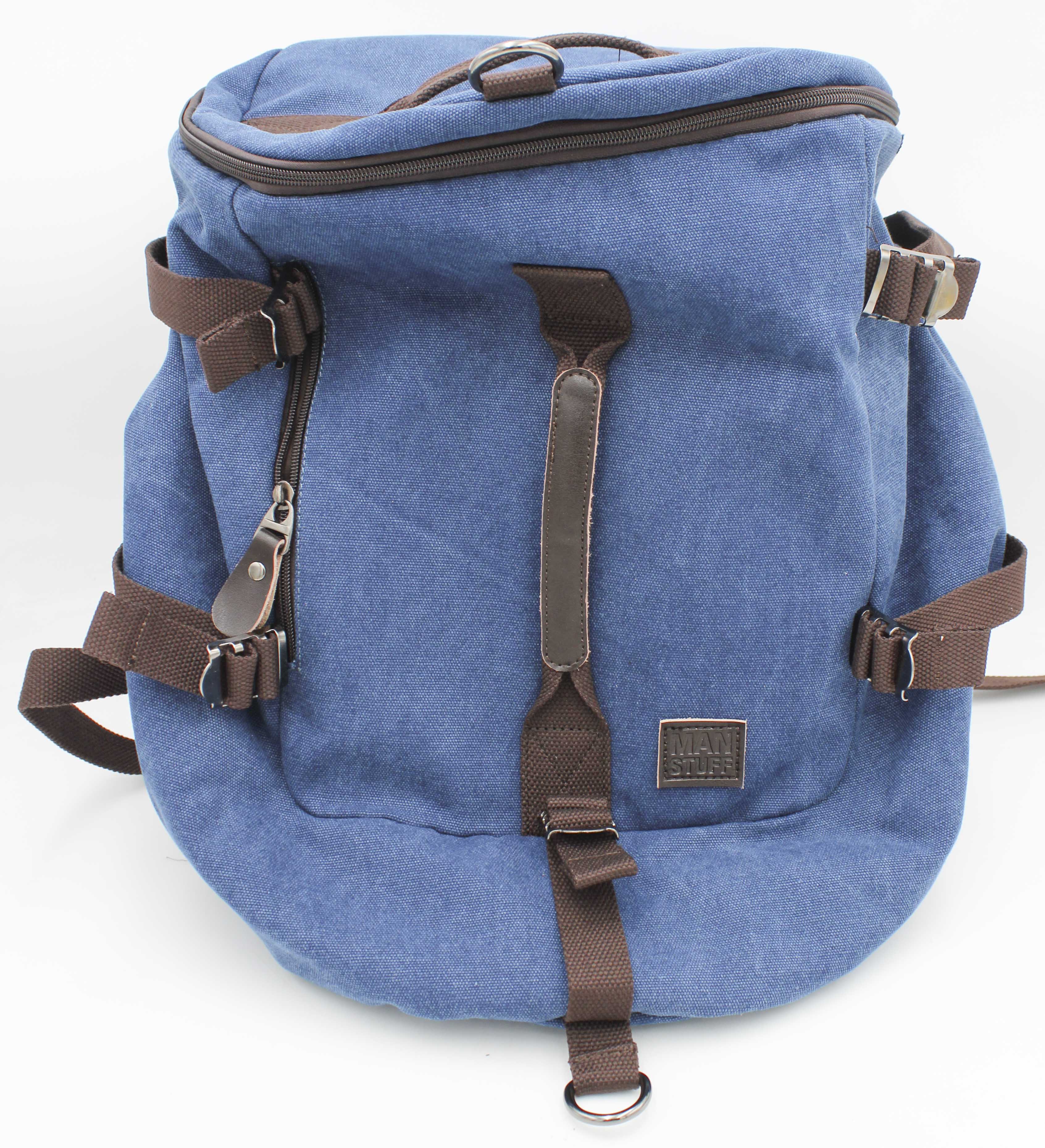 MAN STUFF DUFFLE BAG - DARK BLUE