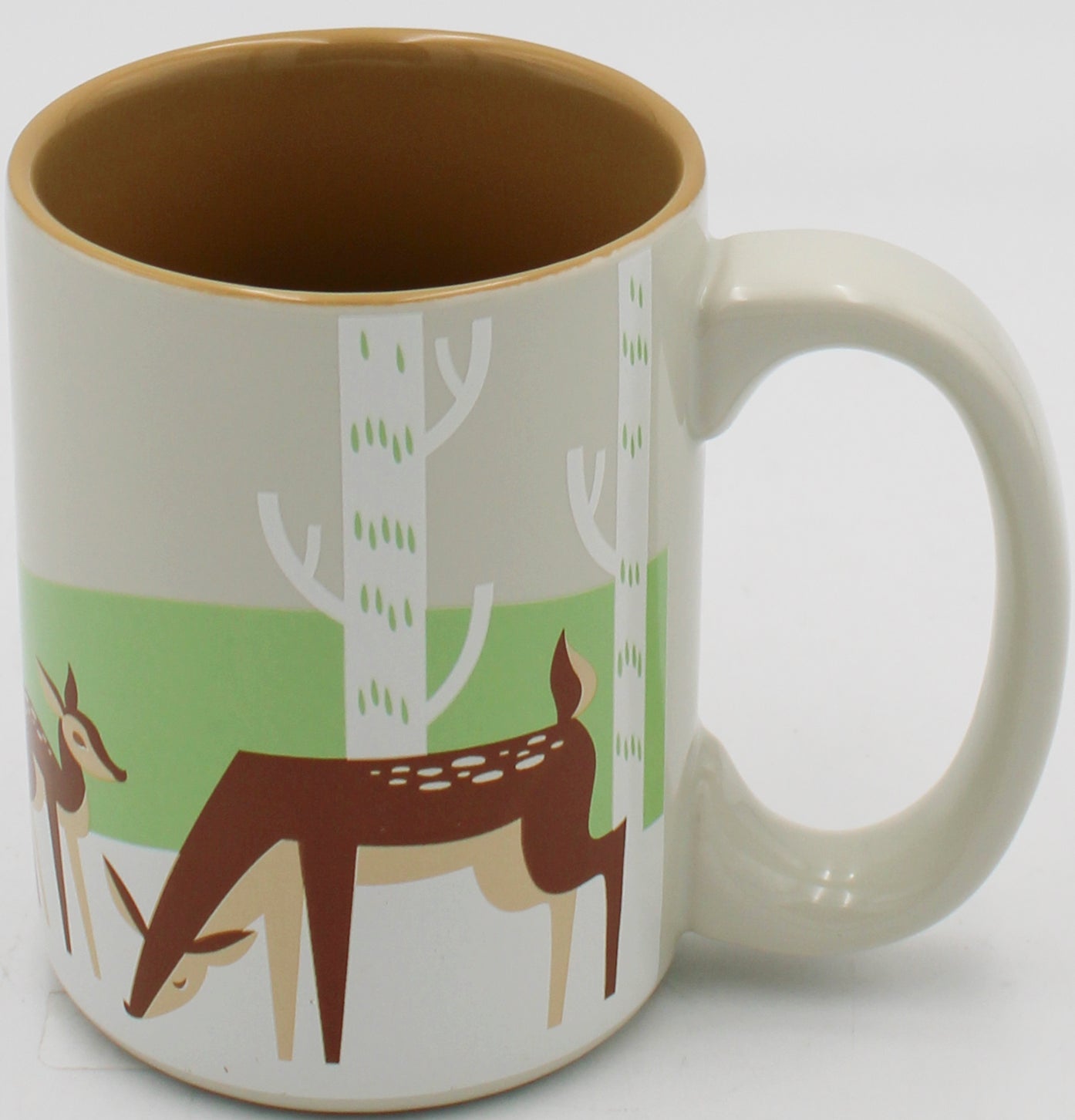 16oz CERAMIC MUG - ECRU DEER
