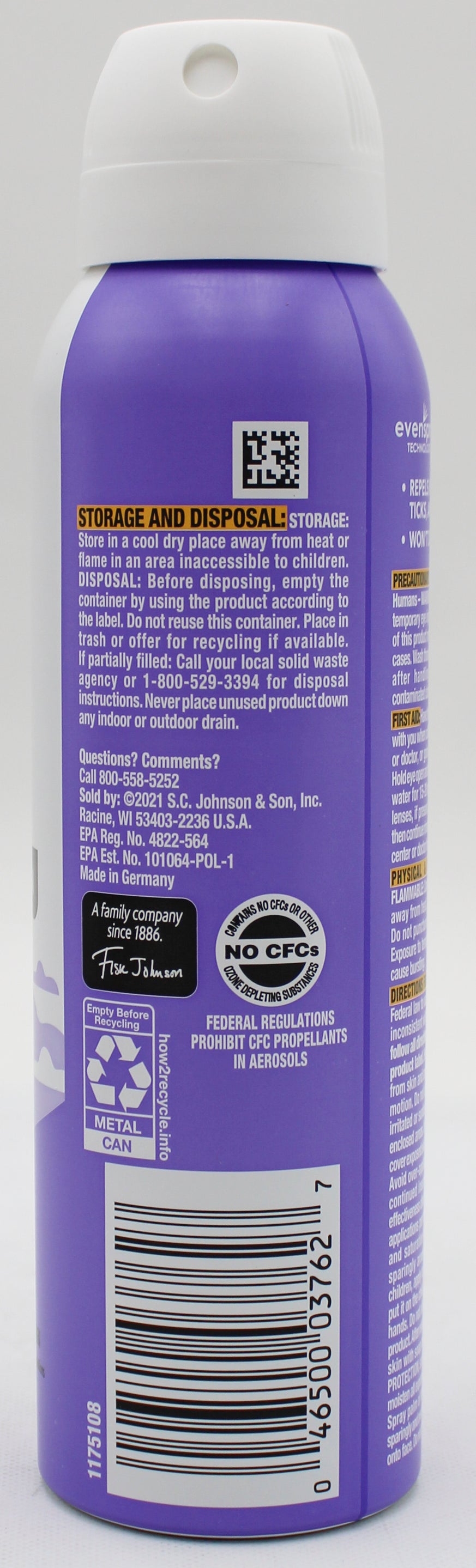 OFF CLEAN FEEL AEROSOL INSECT REPELLENT 5oz