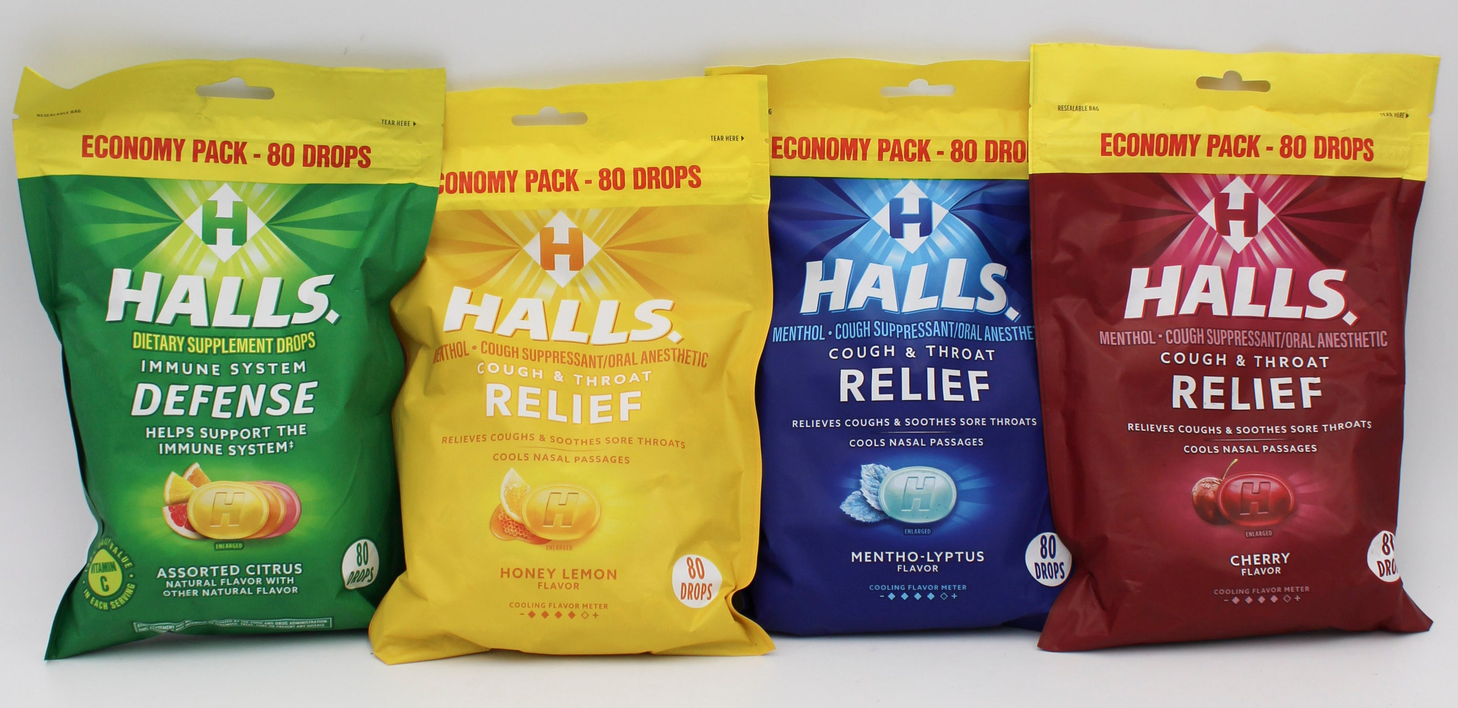 HALLS  80 PC ECO BAG BASE/DEF  EXP 11/29/26
