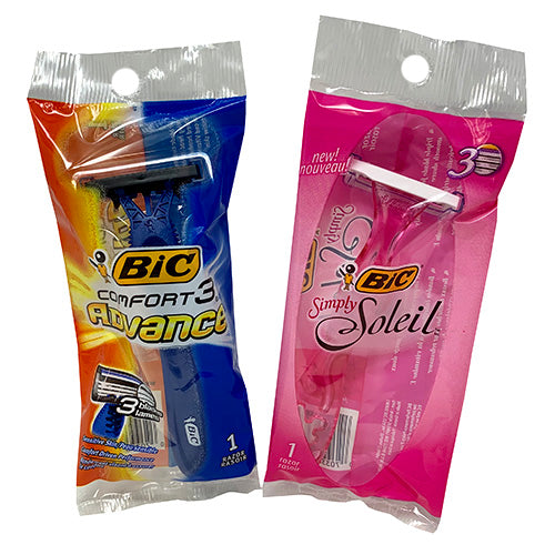 BIC SHAVERS MENS/WOMENS-ASST