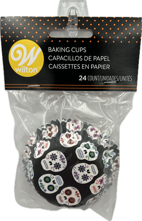 HALLOWEEN BAKING CUP DAY OF THE DEAD STANDARD 24 CT NI