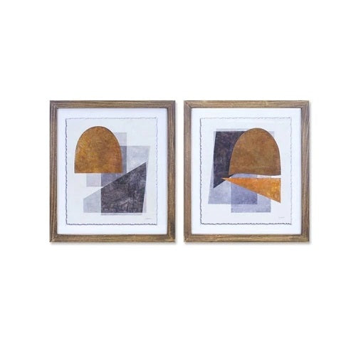 MODERN SHAPES FRAMED PRINT 12.75"L x 17.75"H - ASSORTED
