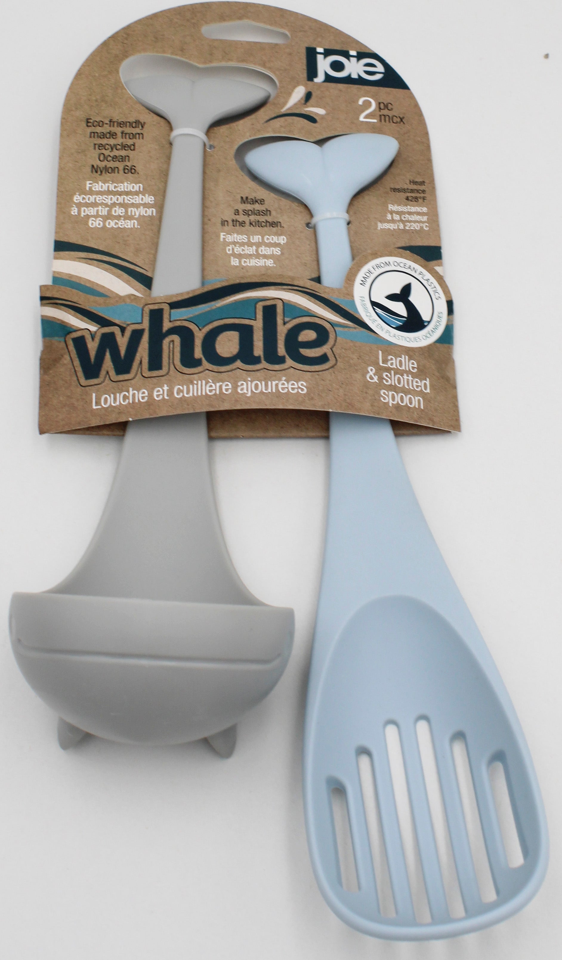 2PC SET - WHALE LADLE & SLOTTED SPOON NI