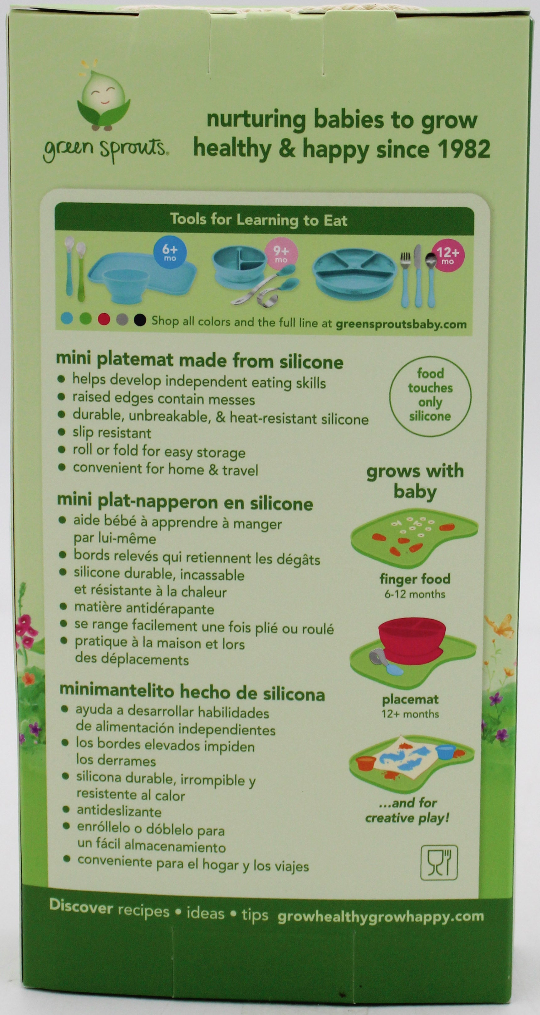 O2COOL FINGER FOOD PLACEMAT - WHITE -6MO+ NI