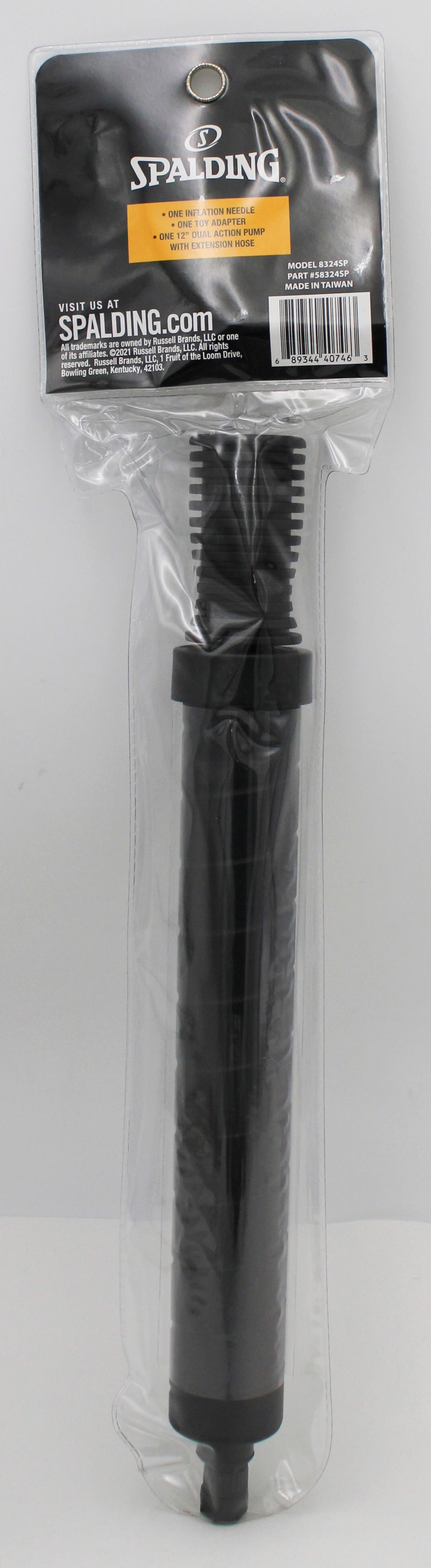 SPALDING 12" DUAL ACTION AIR BALL PUMP