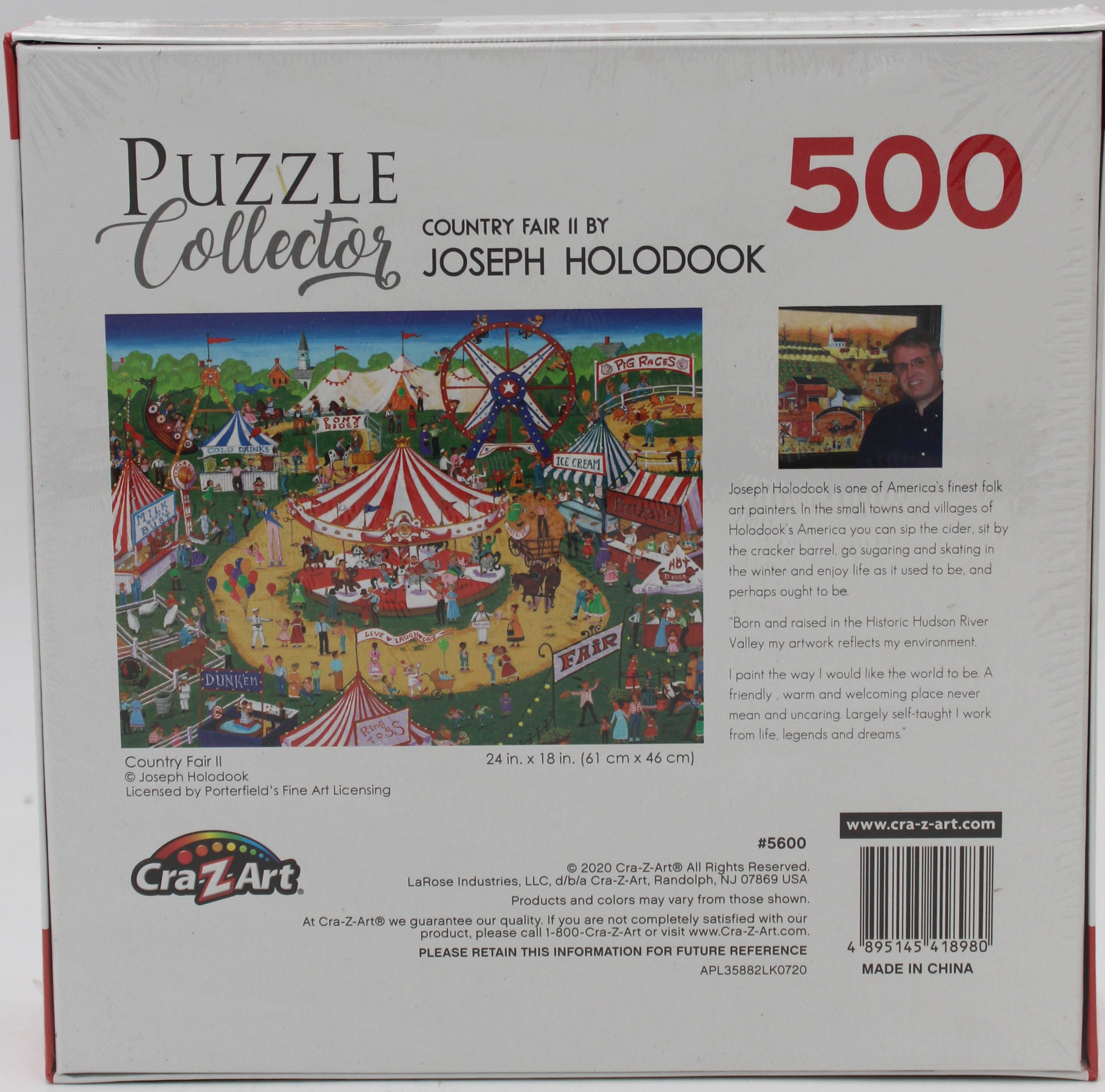 CRA-Z-ART PUZZLE COLLECTOR COUNTRY FAIR 500PC