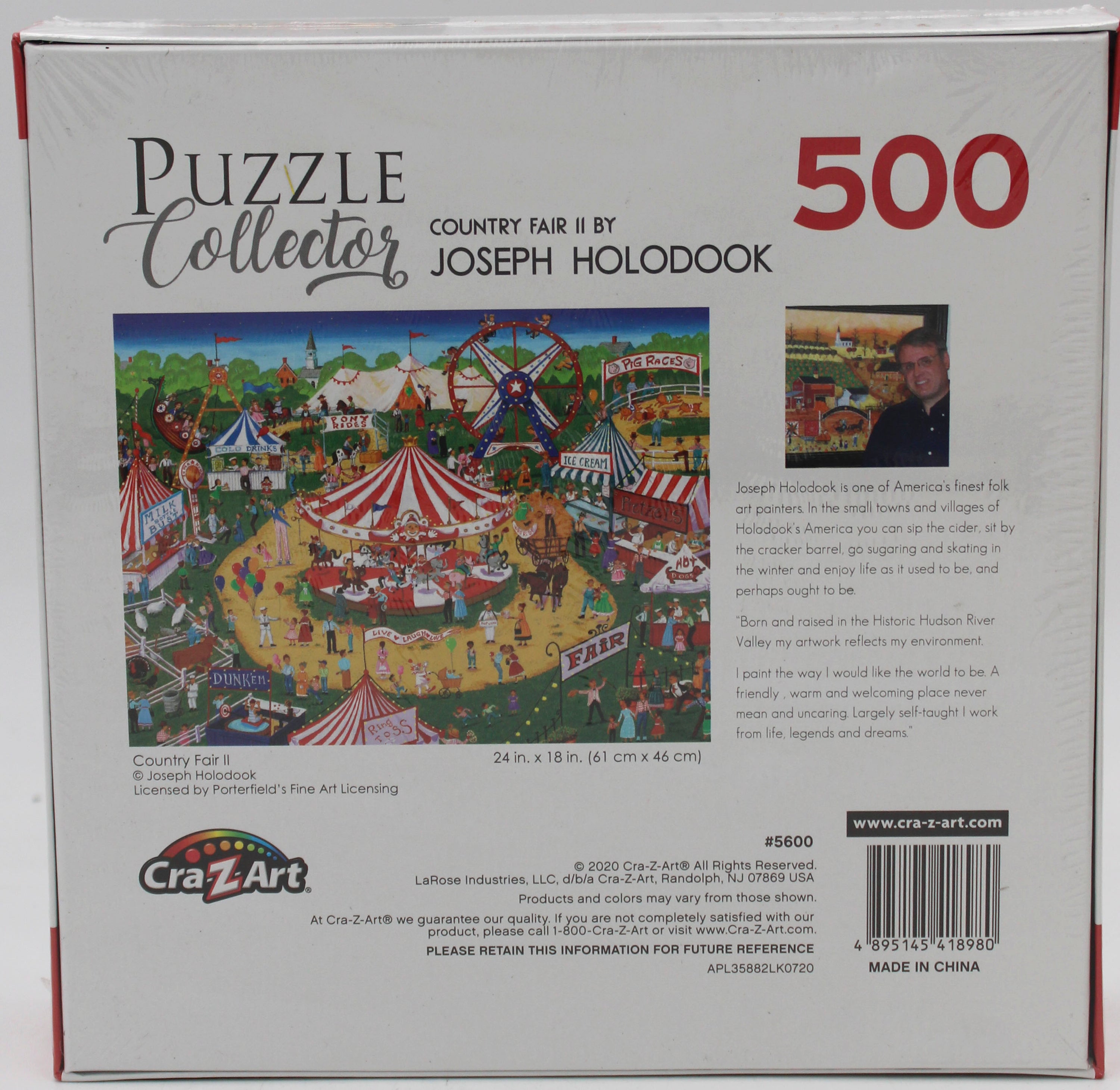 CRA-Z-ART PUZZLE COLLECTOR COUNTRY FAIR 500PC