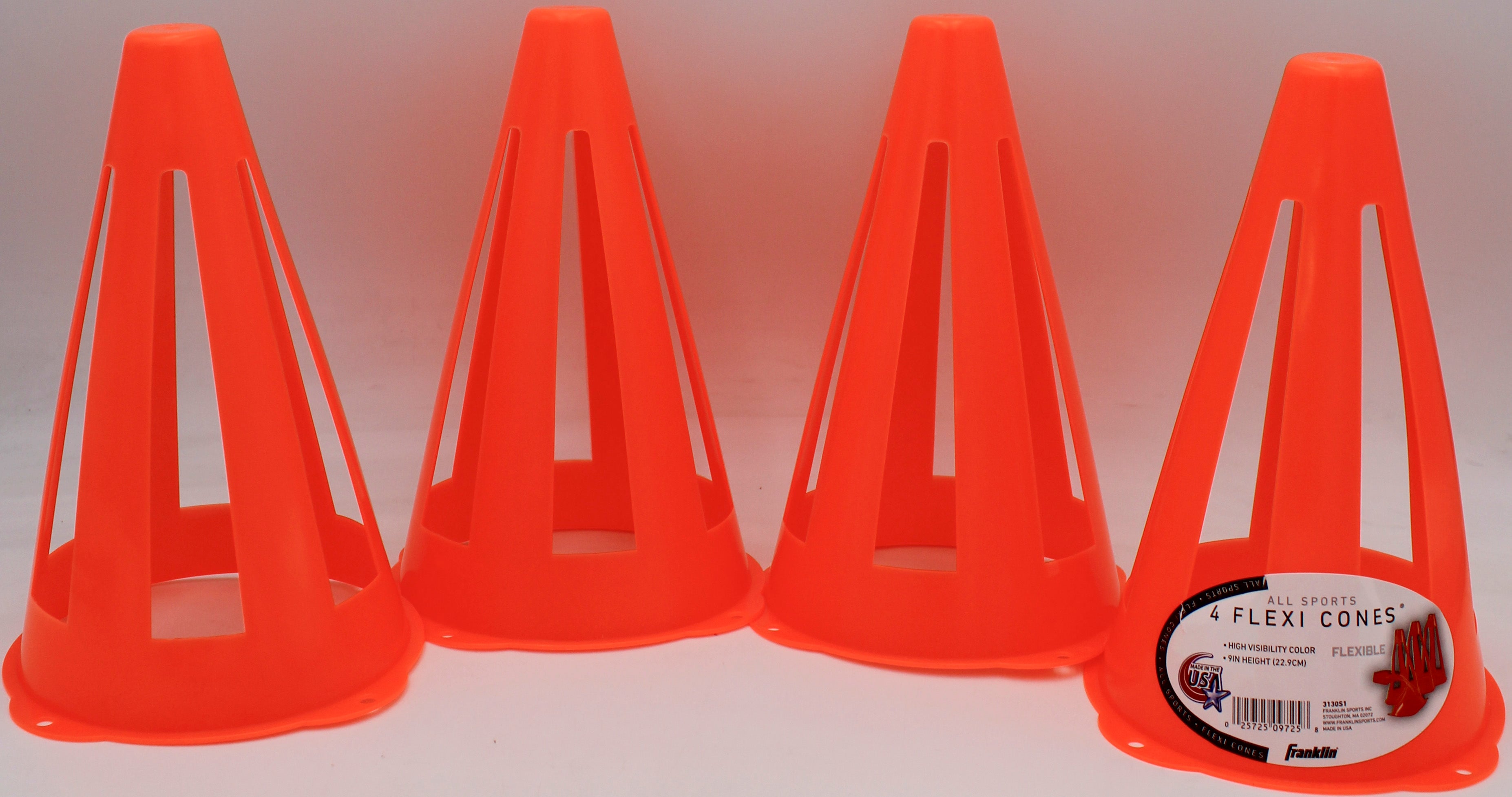 FRANKLIN FLEXI CONES 4ct/ 9" SOCCER, BASEBALL CONES