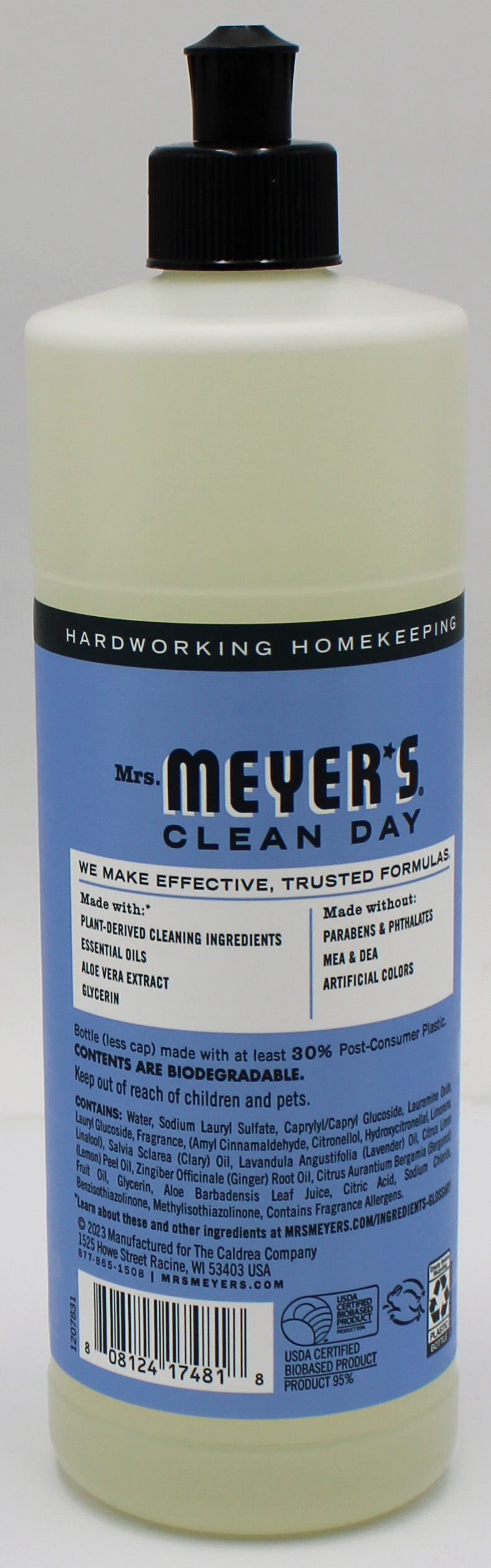 Mrs. Meyer's Dish Soap Bluebell 16oz – Wholesale