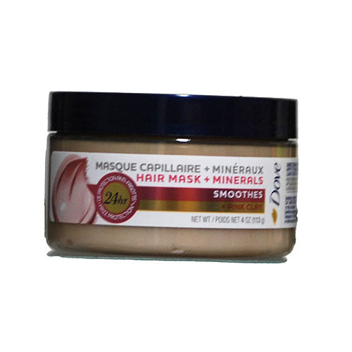DOVE HAIR MASK 4OZ SMOOTHES-PINK CLAY