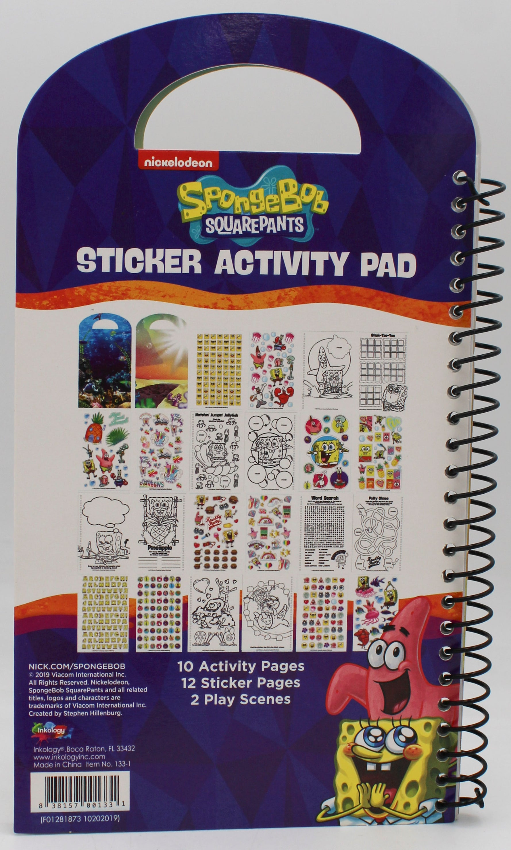 SPONGE BOB STICKER ACTIVITY