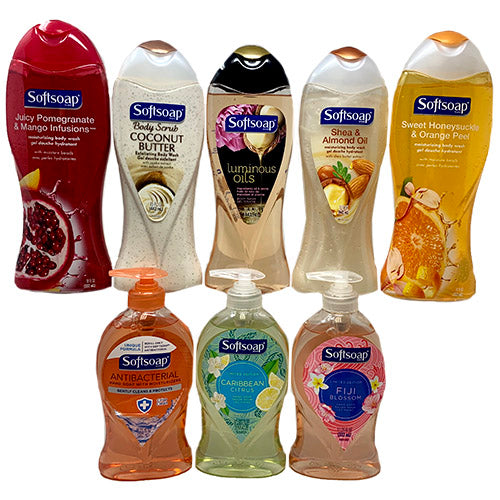 Softsoap Assorted Wash & Scrub Soap Display – Bulk Pack