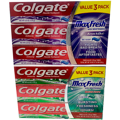 T/PASTE 6oz/3CT ASST DSPLY(12/21)NI