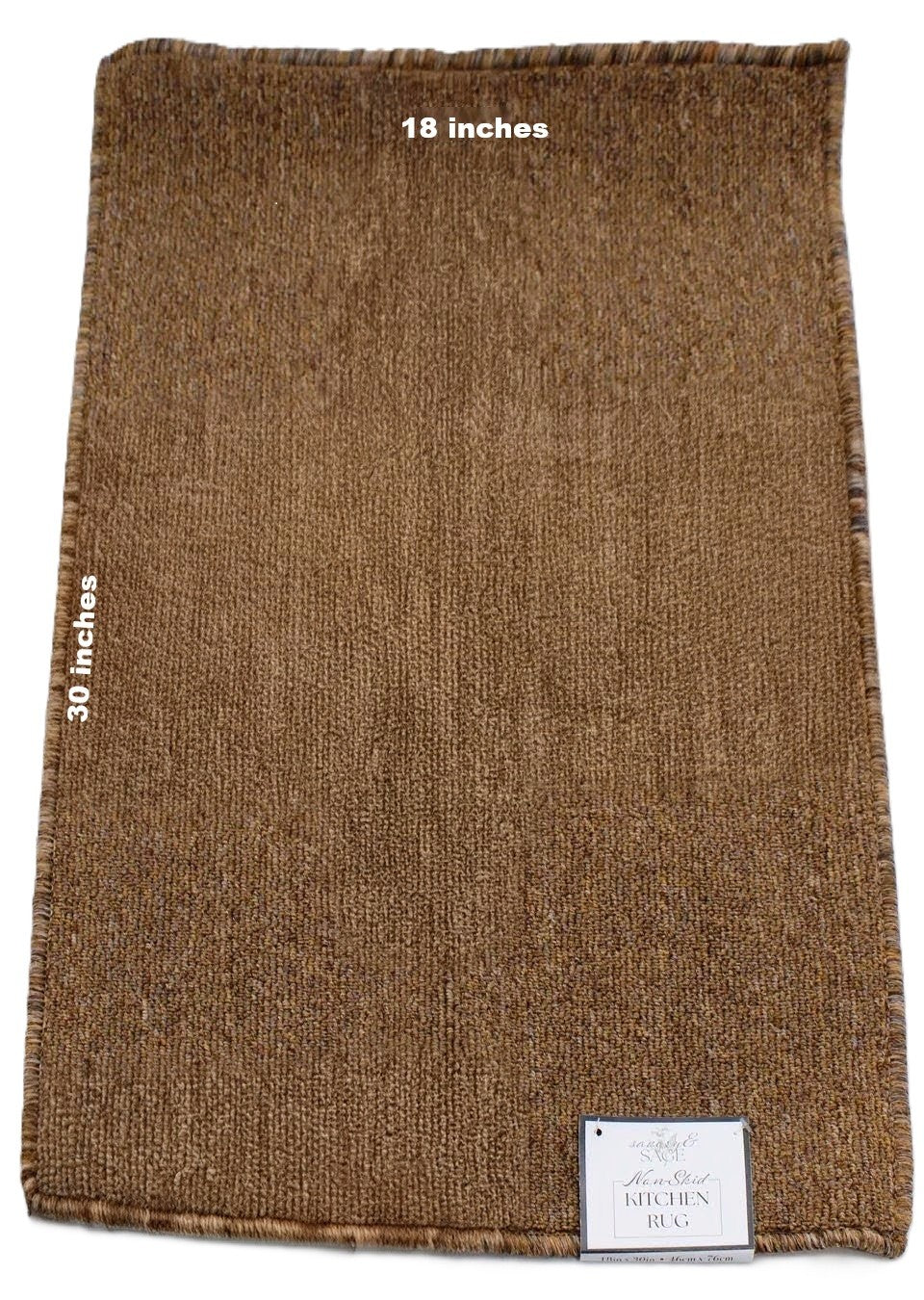 KITCHEN RUG TAN 18X30