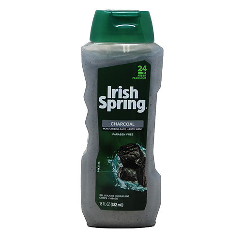 IRISH SPRING FACE/BODY WASH 18fl oz-CHARCOAL NI
