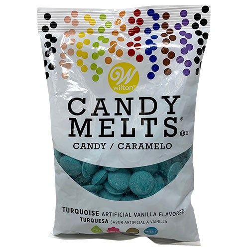 WILTON/CANDY MELTS 12oz-VNLLA/TURQ