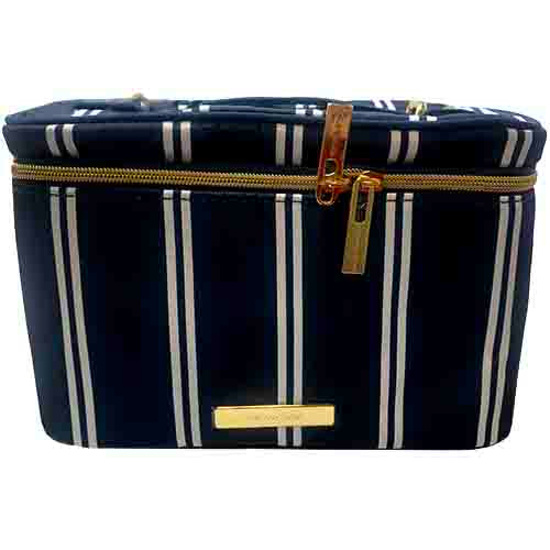 SP TRTAN/TWNE DLX TRAIN CASE-STRIPE/NI