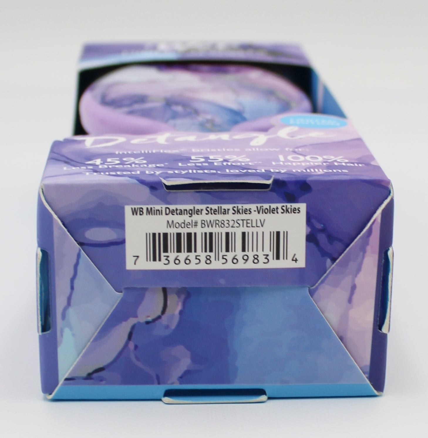 WET BRUSH STELLAR SKIES MINI DETANGLER VIOLET SKIES NI