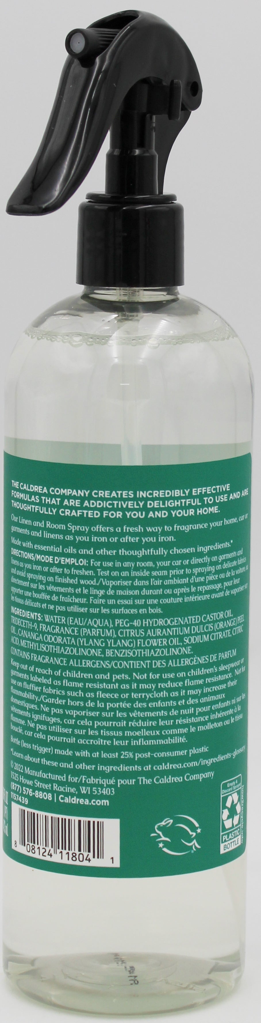 CALDREA LINEN & ROOM SPRAY ORANGE BLOSSOM BAMBOO 16oz US