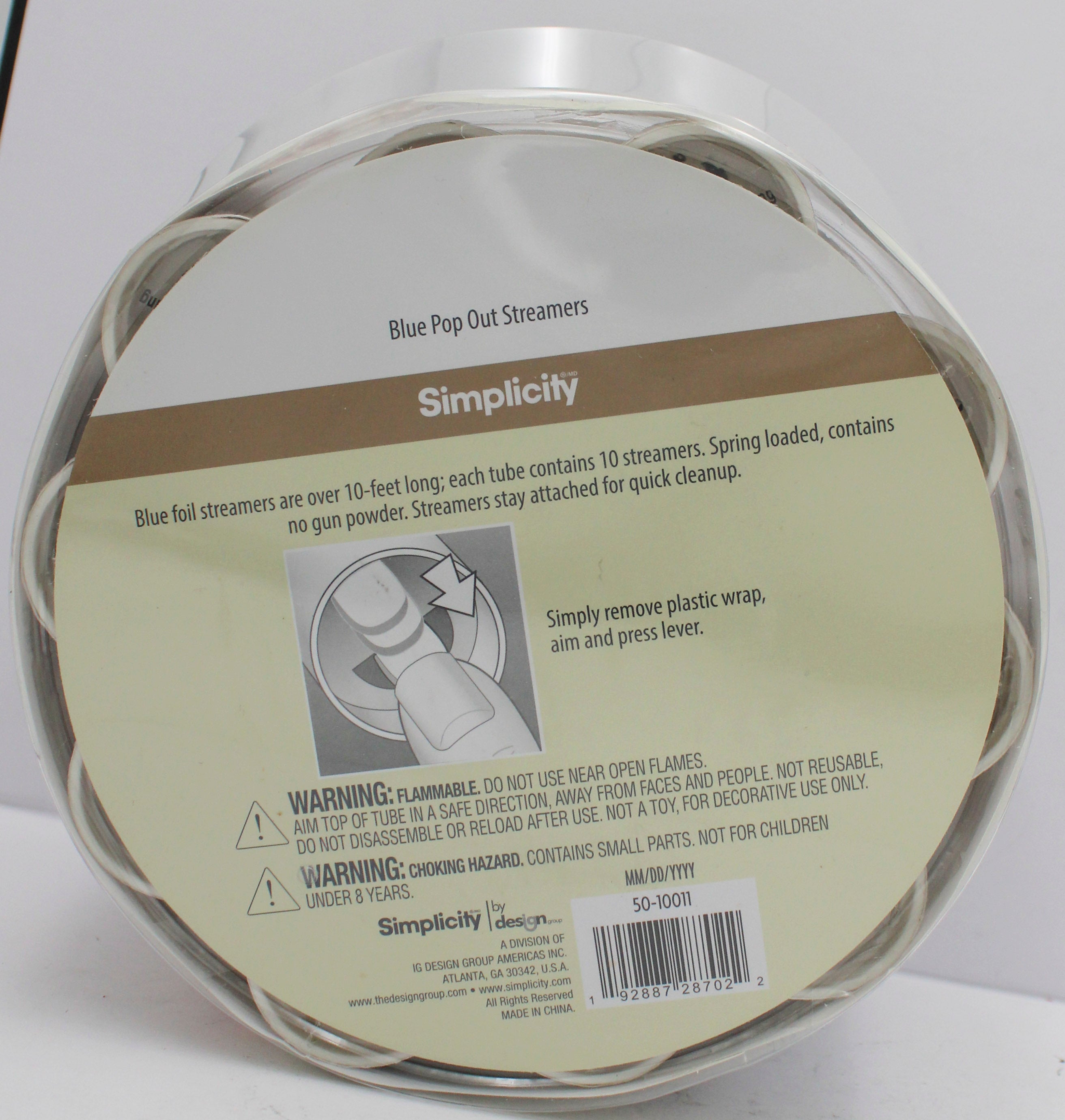 14CT POP OUT STREAMERS - BLUE