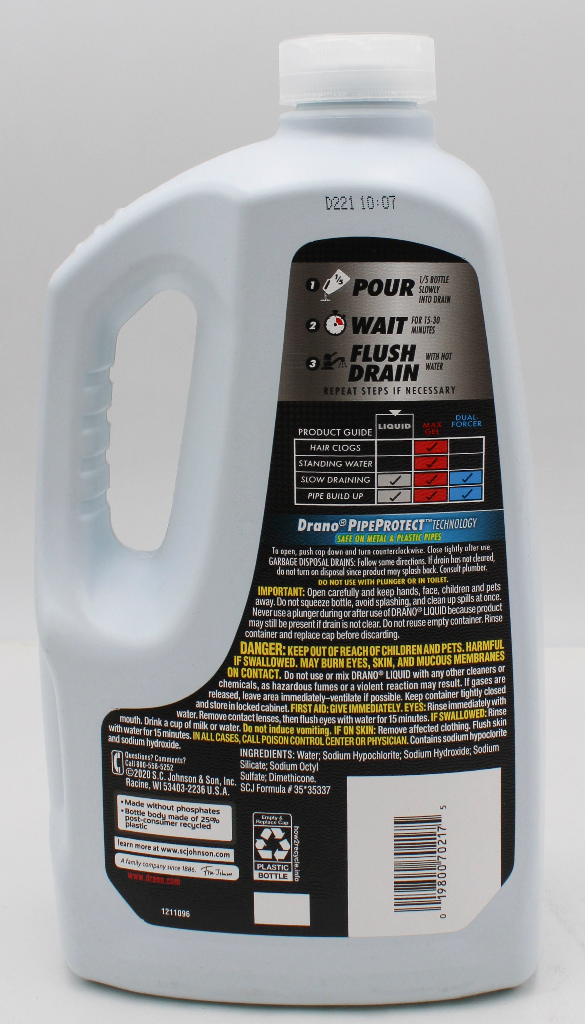 Drano Liquid Drain Cleaner 80oz Wholesale