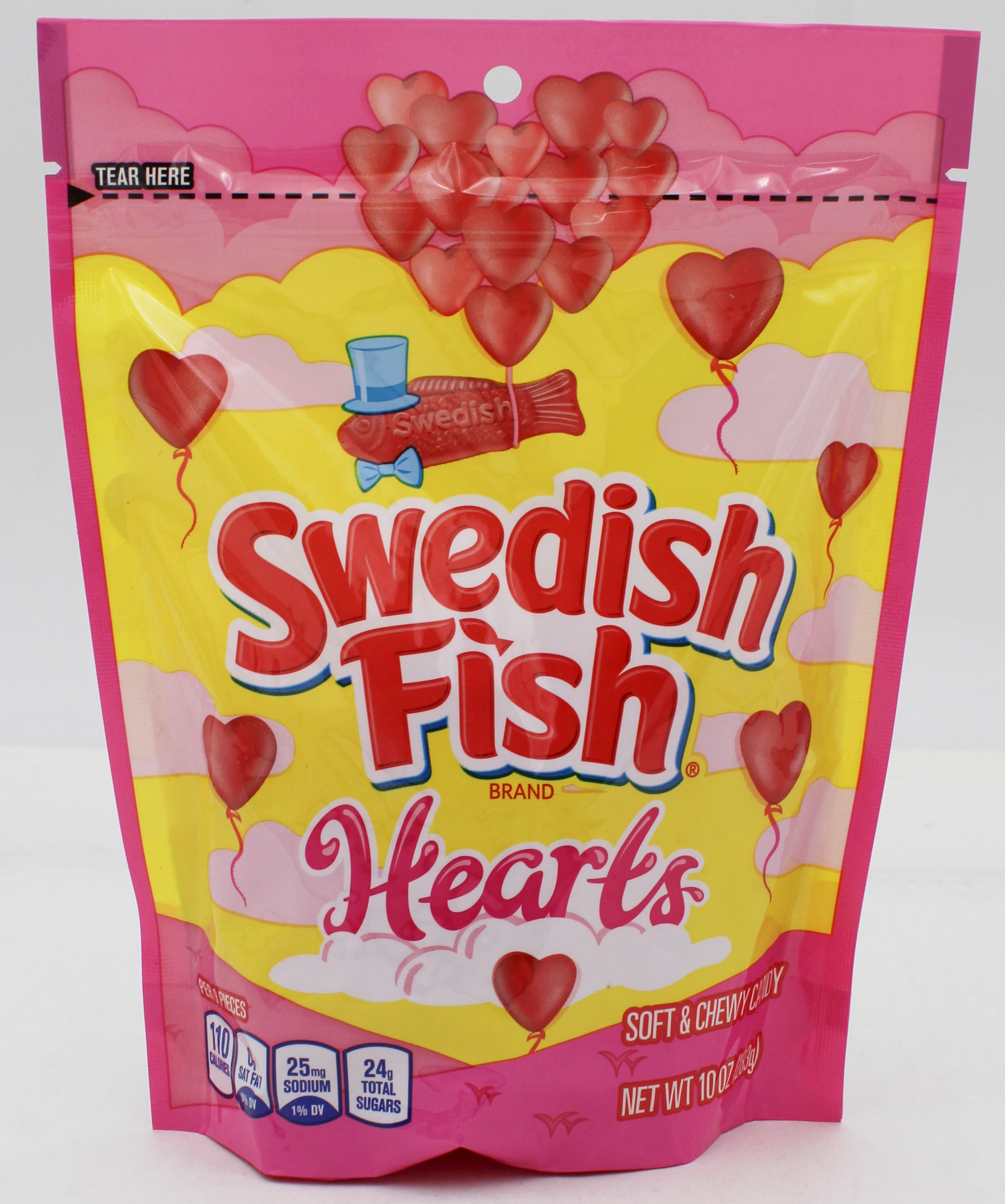SWEDISH FISH HEARTS 10 Oz BB 9/5/26