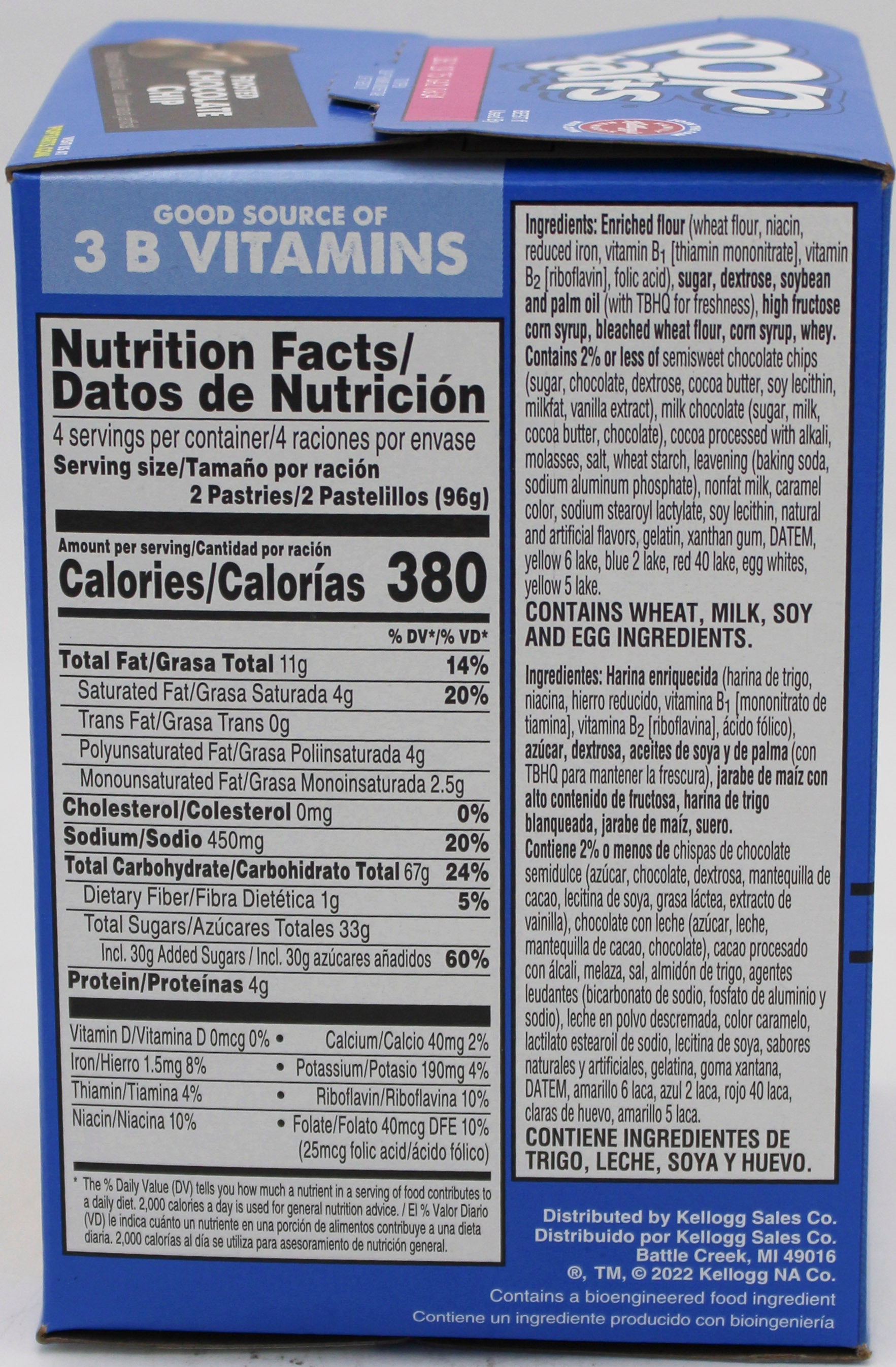 POP-TARTS CHOCOLATE CHIP 8ct 13.5oz bb 12/19/25