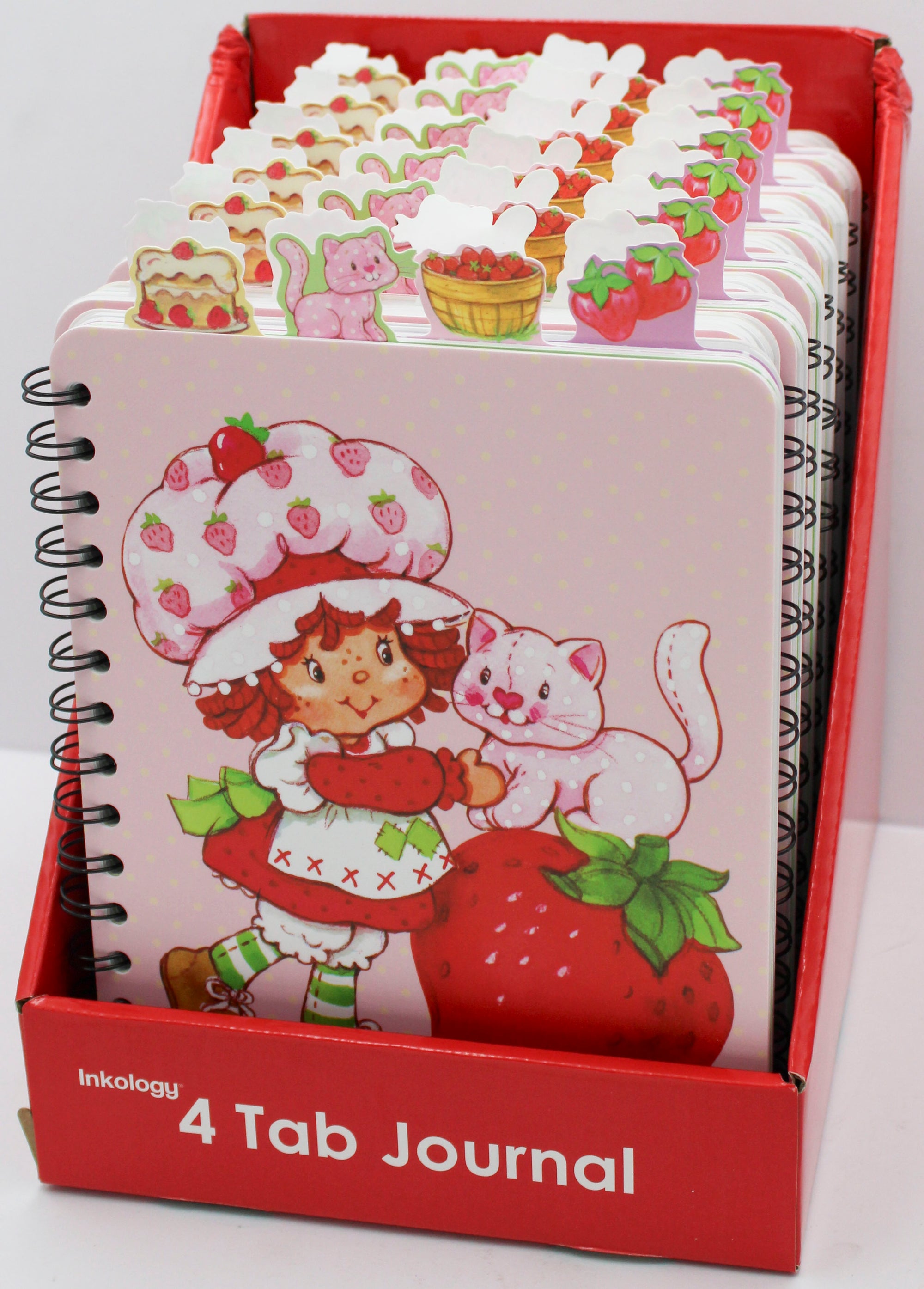 STRAWBERRY SHORTCAKE  6" X 8"  4 TAB JOURNAL