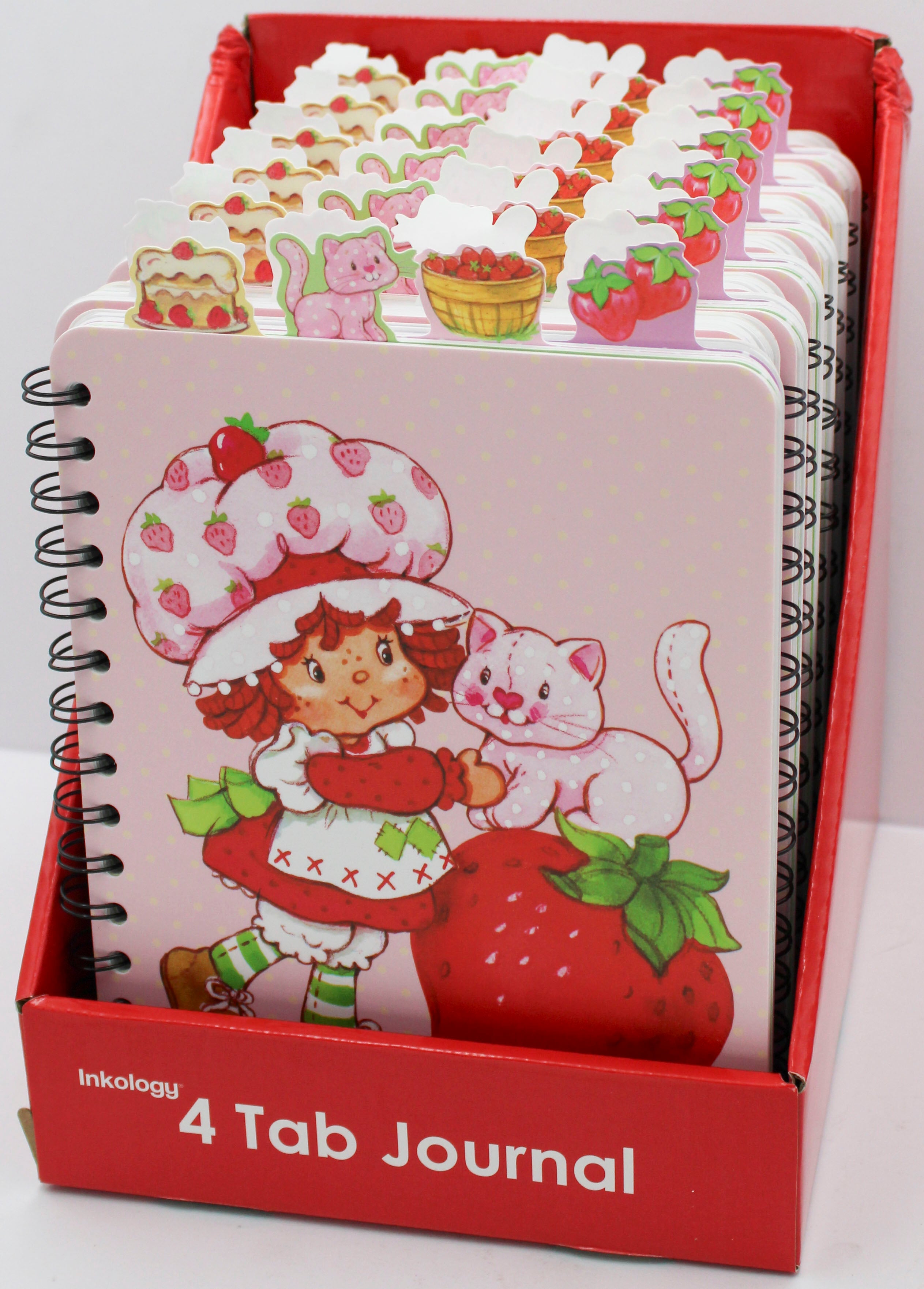 STRAWBERRY SHORTCAKE  6" X 8"  4 TAB JOURNAL