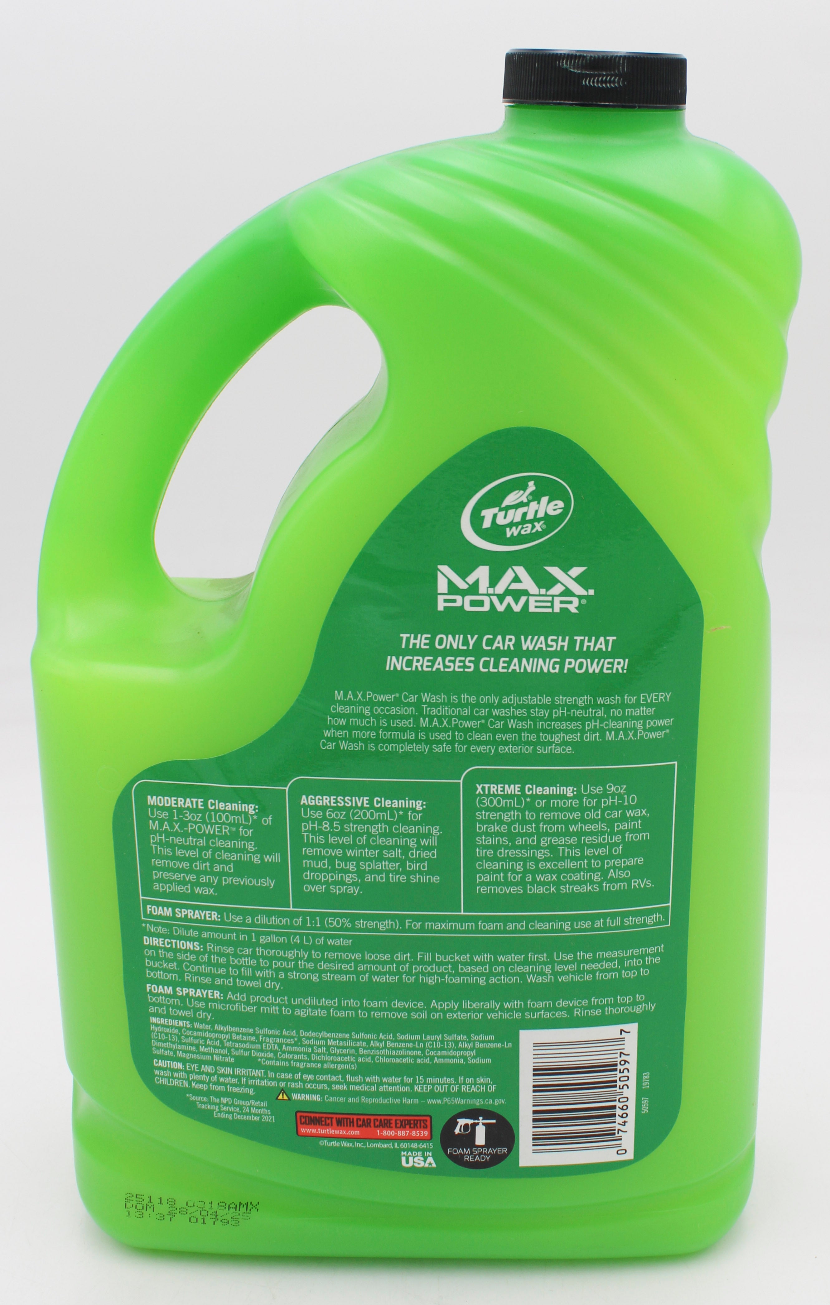 SP TURTLE WAX MAX-POWER CAR WASH 100FL oz