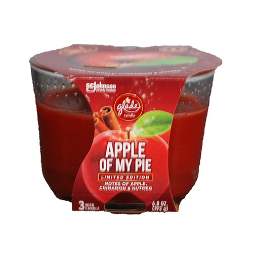 GLADE 3 WICK CANDLE 6.8OZ-APPLE PIE