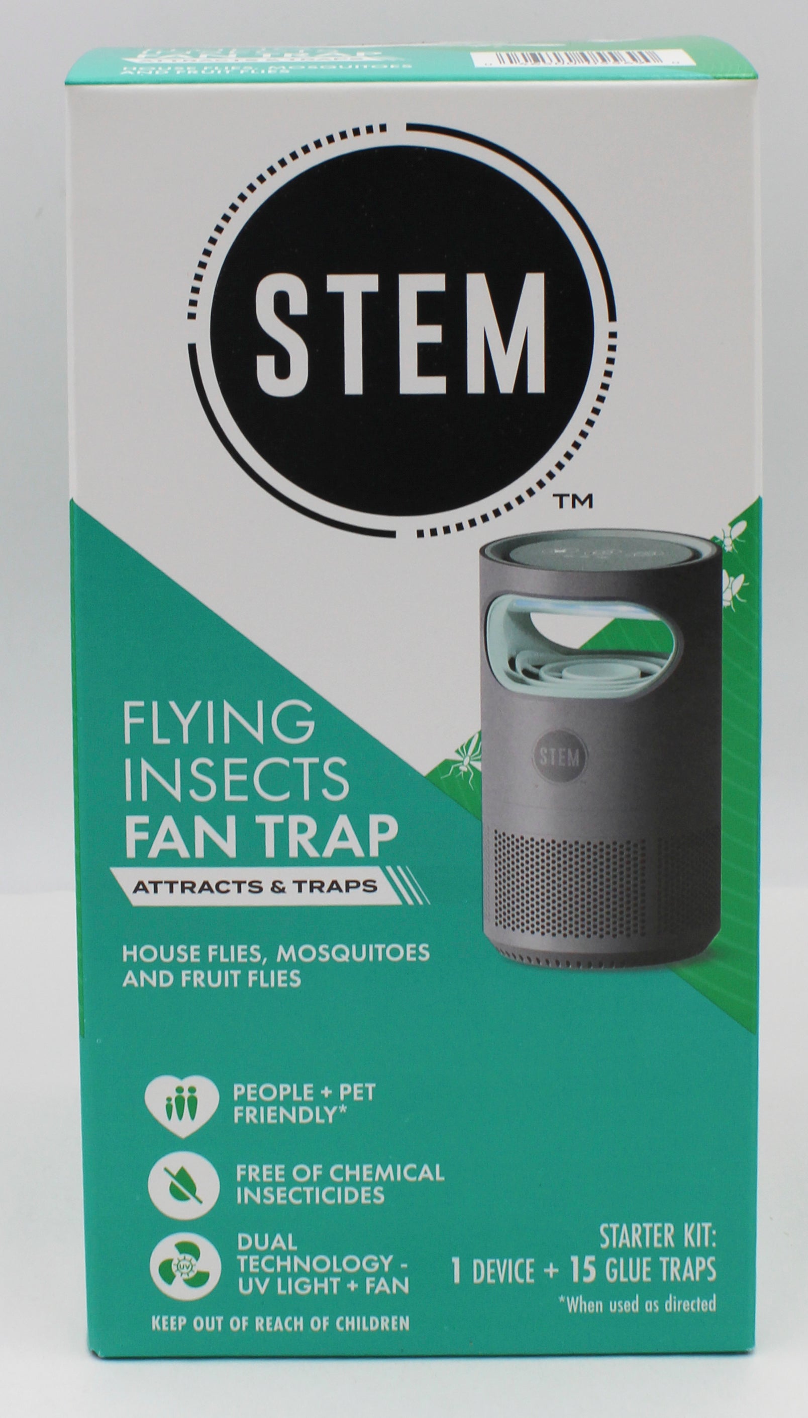 STEM FLYING INSECTS FAN TRAP 1 DEVICE + 15 REFILLS US