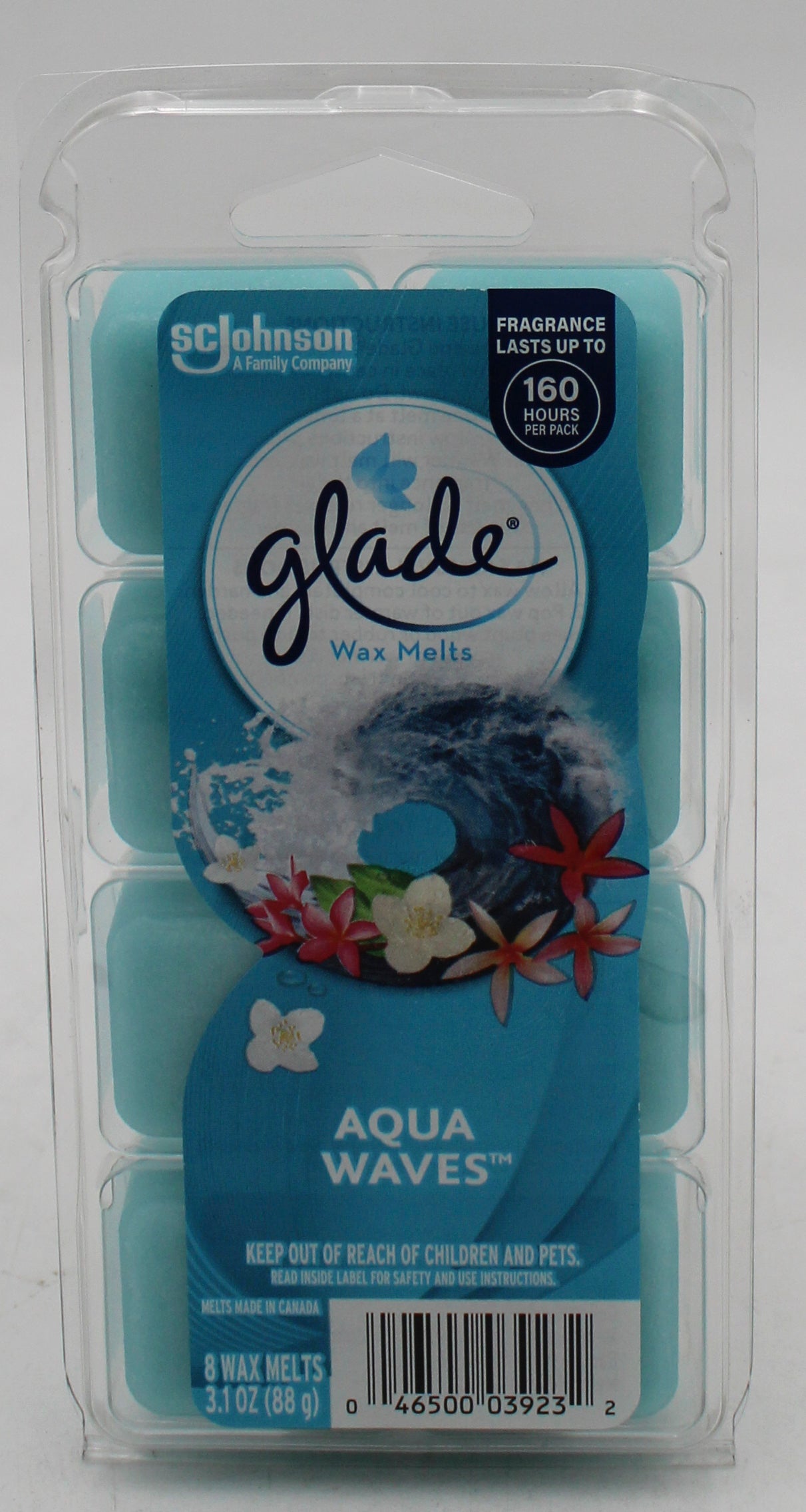 SP GLADE WAX MELTS 8CT 3.1oz AQUA WAVES