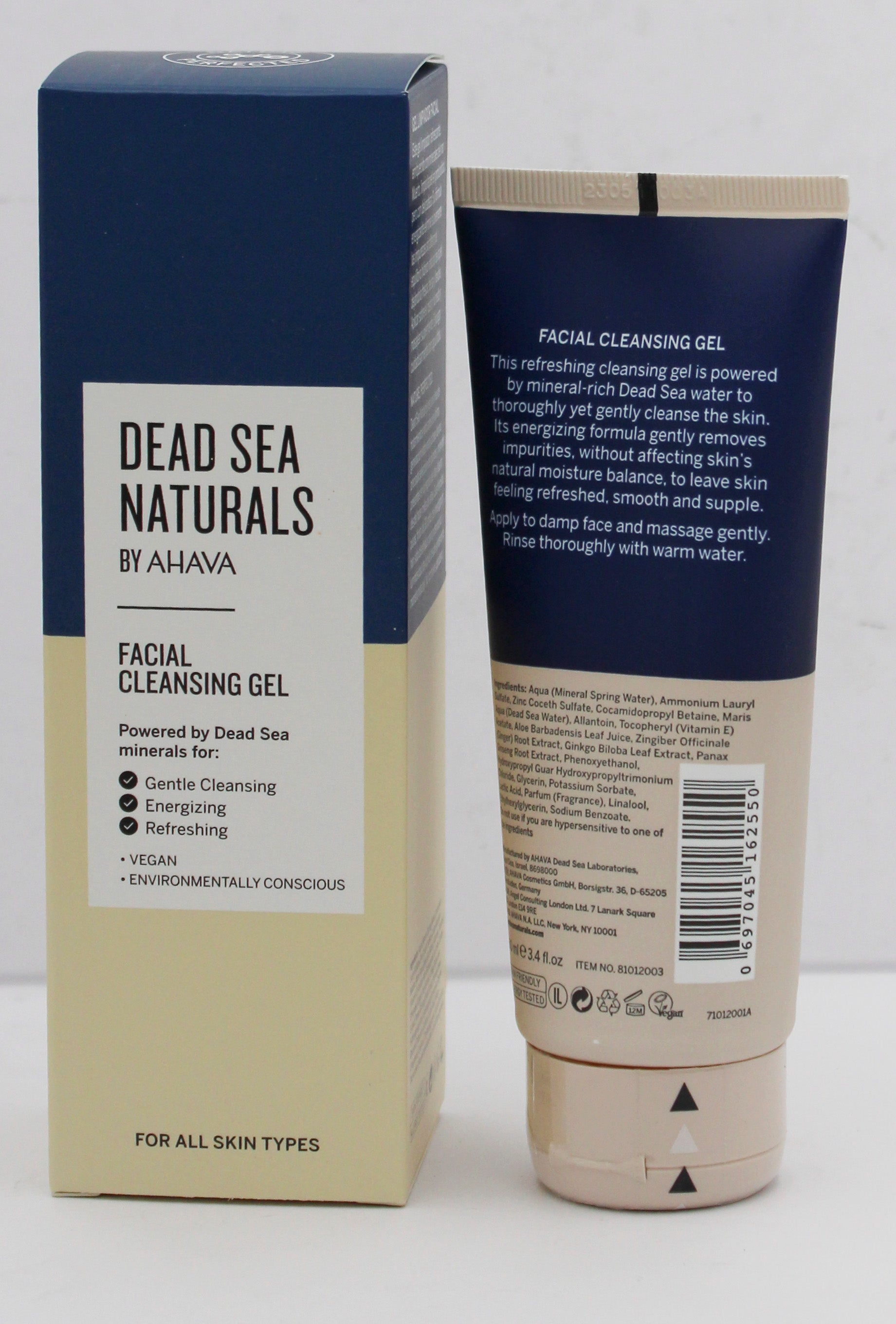 AHAVA DEAD SEA NATURALS CLEANSING CREAM - 3.4oz